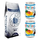 Кофе зерно и 2 напитка из тропических фруктов